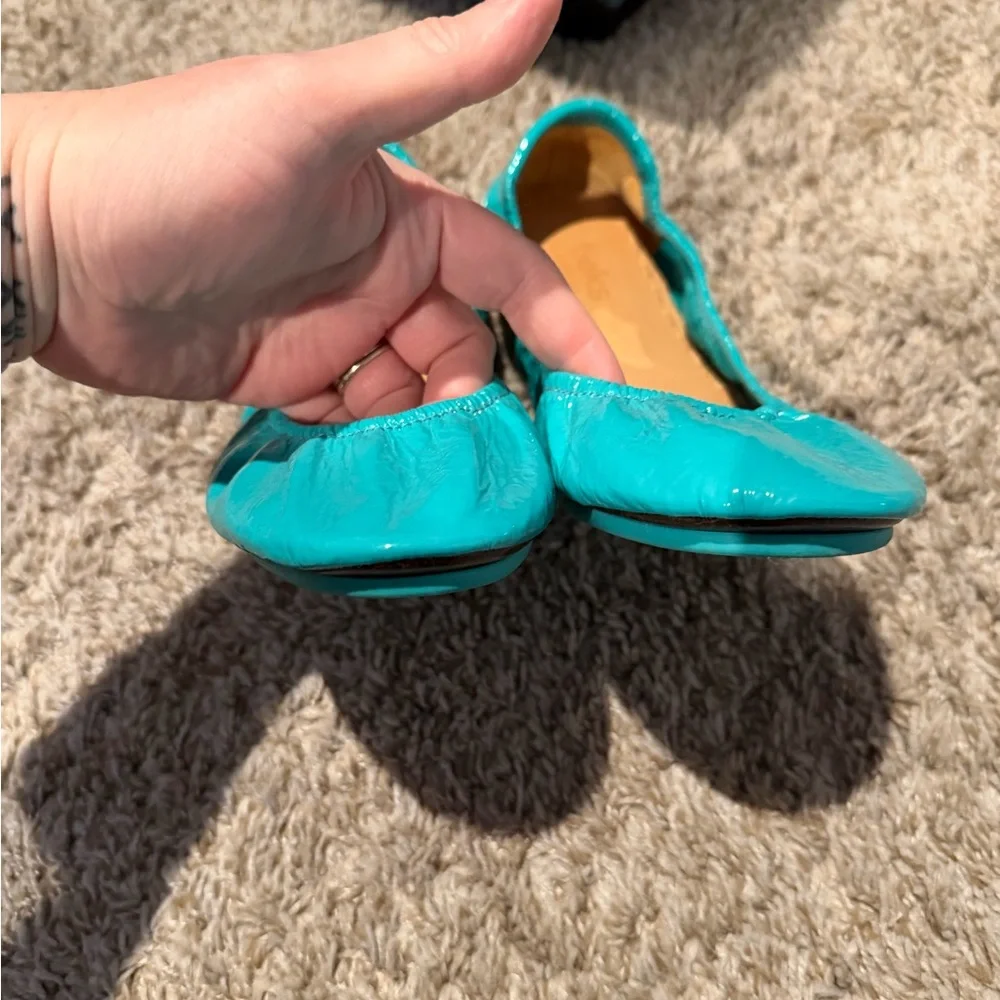 Tieks Turquoise Ballet Flats - Picture 2 of 4
